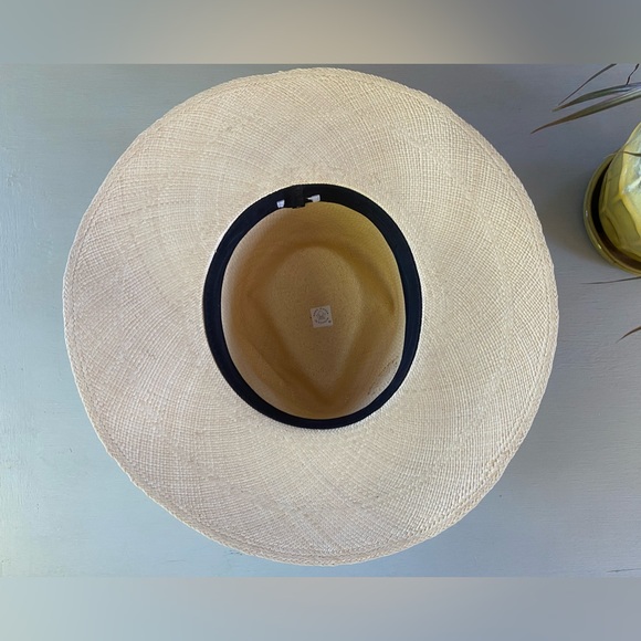 Cuyana Accessories Nwot Cuyana Wide Brim Panama Hat In Natural With Black Ribbon Poshmark